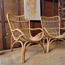 Load image into Gallery viewer, YAMAKAWA C110 HIGHBACK CANE ARMCHAIRS. PRICE IS EACH. ONE LEFT!
