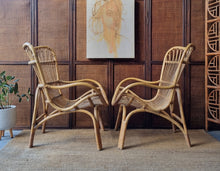 Load image into Gallery viewer, YAMAKAWA C110 HIGHBACK CANE ARMCHAIRS. PRICE IS EACH. ONE LEFT!
