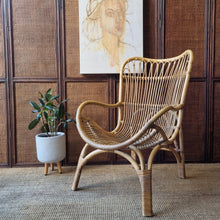 Load image into Gallery viewer, YAMAKAWA C110 HIGHBACK CANE ARMCHAIRS. PRICE IS EACH. ONE LEFT!

