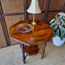Load image into Gallery viewer, ANTIQUE OCTAGONAL OCCASSIONAL TABLE
