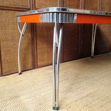 Load image into Gallery viewer, VINTAGE CHROME &amp; LAMINEX KITCHEN / DINING TABLE

