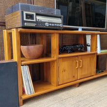 Load image into Gallery viewer, VINTAGE SOLID PINE ENTERTAINMENT UNIT
