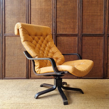 Load image into Gallery viewer, VINTAGE IKEA POEM SWIVEL ARMCHAIR
