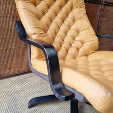 Load image into Gallery viewer, VINTAGE IKEA POEM SWIVEL ARMCHAIR
