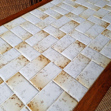 Load image into Gallery viewer, RETRO VINTAGE TILED HARDWOOD COFFEE TABLE
