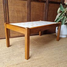 Load image into Gallery viewer, RETRO VINTAGE TILED HARDWOOD COFFEE TABLE
