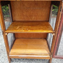 Load image into Gallery viewer, VINTAGE HARDWOOD MEATSAFE STORAGE CABINET PANTRY
