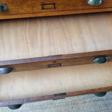 Load image into Gallery viewer, VINTAGE SOLID WOOD PLAN DRAWERS &amp; FILE CABINET
