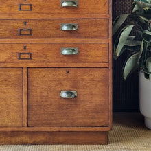 Load image into Gallery viewer, VINTAGE SOLID WOOD PLAN DRAWERS &amp; FILE CABINET
