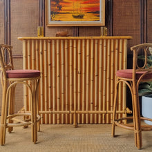Load image into Gallery viewer, VINTAGE CANE TIKI MID CENTURY BAR
