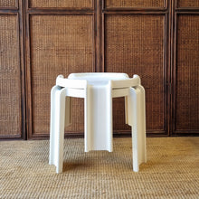 Load image into Gallery viewer, 2 VINTAGE WHITE KARTELL SIDE TABLES
