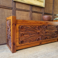 Load image into Gallery viewer, VINTAGE AFRICAN CARVED DRESSER DRAWERS
