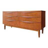 VINTAGE RELIANCE FURNITURE DRESSER DRAWERS WITH DETACHABLE MIRROR