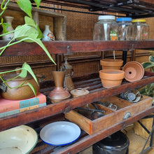 Load image into Gallery viewer, VINTAGE INDUSTRIAL SHOE TROLLEY DISPLAY SHELF RACK
