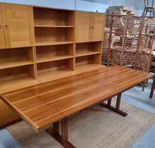 Load image into Gallery viewer, VINTAGE BLACKWOOD EXTENDABLE DINING TABLE
