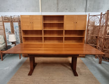 Load image into Gallery viewer, VINTAGE BLACKWOOD EXTENDABLE DINING TABLE
