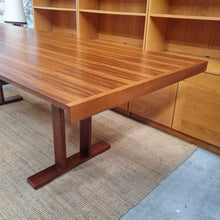 Load image into Gallery viewer, VINTAGE BLACKWOOD EXTENDABLE DINING TABLE
