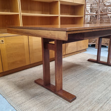 Load image into Gallery viewer, VINTAGE BLACKWOOD EXTENDABLE DINING TABLE
