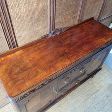 Load image into Gallery viewer, VINTAGE TUDOR/JACOBEAN STYLE OAK SIDEBOARD
