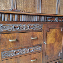 Load image into Gallery viewer, VINTAGE TUDOR/JACOBEAN STYLE OAK SIDEBOARD
