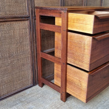 Load image into Gallery viewer, VINTAGE MID CENTURY SOLID HARDWOOD FILING OFFICE CABINET DRAWERS
