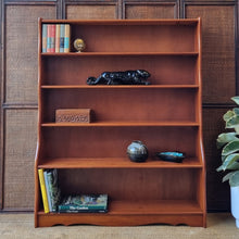 Load image into Gallery viewer, MID CENTURY SOLID HARDWOOD WATERFALL BOOKCASE
