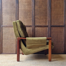 Load image into Gallery viewer, VINTAGE TESSA T1 GREEN VELOUR ARMCHAIR
