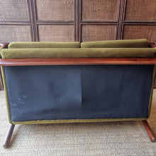 Load image into Gallery viewer, VINTAGE TESSA T1 GREEN VELOUR SOFA
