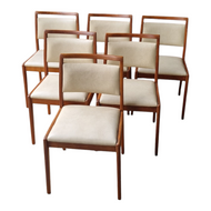 SET OF 6 VINTAGE NOBLETT DINING CHAIRS