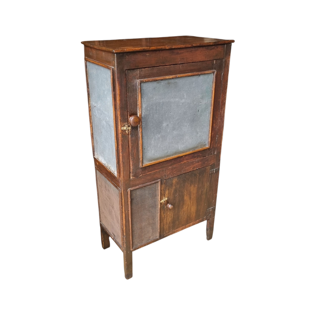 ANTIQUE MEATSAFE KITCHEN PANTRY CABINET