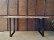 Load image into Gallery viewer, HANDMADE RUSTIC INDUSTRIAL STYLE DINING TABLE
