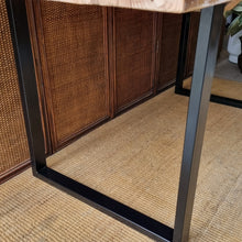 Load image into Gallery viewer, HANDMADE RUSTIC INDUSTRIAL STYLE DINING TABLE
