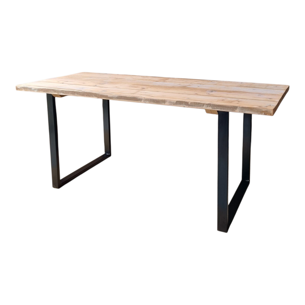 HANDMADE RUSTIC INDUSTRIAL STYLE DINING TABLE
