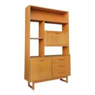 VINTAGE MID CENTURY ENGLISH WALL UNIT ROOM DIVIDER