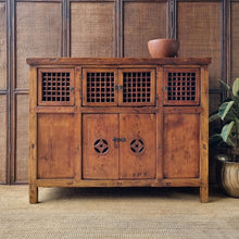 Load image into Gallery viewer, VINTAGE CHINESE SIDEBOARD BUFFET TV CABINET REPRODUCTION ANTIQUE
