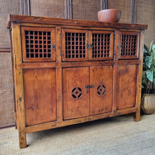Load image into Gallery viewer, VINTAGE CHINESE SIDEBOARD BUFFET TV CABINET REPRODUCTION ANTIQUE

