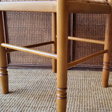 Load image into Gallery viewer, VINTAGE FRENCH PROVINICIAL FARMHOUSE STYLE RAFIA CHAIR
