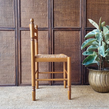 Load image into Gallery viewer, VINTAGE FRENCH PROVINICIAL FARMHOUSE STYLE RAFIA CHAIR
