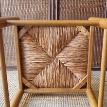 Load image into Gallery viewer, VINTAGE FRENCH PROVINICIAL FARMHOUSE STYLE RAFIA CHAIR
