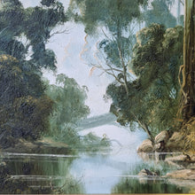 Load image into Gallery viewer, Vintage Oil Painting - Morning On The River, by Rob Wellington (1940- )
