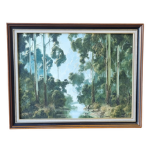 Load image into Gallery viewer, Vintage Oil Painting - Morning On The River, by Rob Wellington (1940- )
