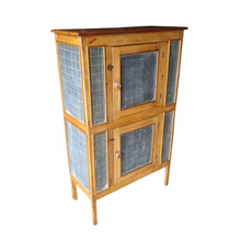 Load image into Gallery viewer, ANTIQUE MEATSAFE STORAGE CABINET PANTRY
