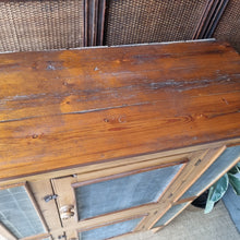 Load image into Gallery viewer, ANTIQUE MEATSAFE STORAGE CABINET PANTRY
