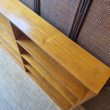 Load image into Gallery viewer, LARGE VINTAGE MID CENTURY SOLID HARDWOOD BOOKCASE
