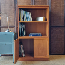 Load image into Gallery viewer, MID CENTURY VINTAGE CABINET BOOKCASE
