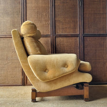Load image into Gallery viewer, VINTAGE MID CENTURY MORAN VELOUR ARMCHAIR
