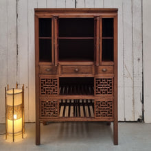 Load image into Gallery viewer, VINTAGE CHINESE ELM KITCHEN CABINET PANTRY
