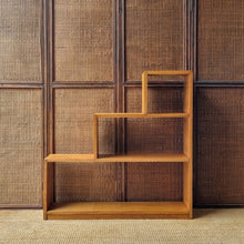 Load image into Gallery viewer, VINTAGE HARDWOOD STEP BOOKCASE
