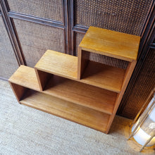 Load image into Gallery viewer, VINTAGE HARDWOOD STEP BOOKCASE
