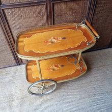Load image into Gallery viewer, VINTAGE ITALIAN HOLLYWOOD REGENCY DRINK CART
